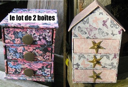 Un Lot De 2 Boîtes Cartonnage - Autres & Non Classés