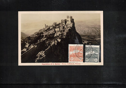 San Marino 1932 Interesting Maximumcard - Brieven En Documenten