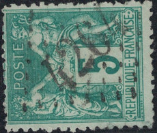 SAGE - N°75 - JOUR DE L'AN - LOSANGE GROS CHIFFRES 4264 - COTE 30€ . - 1876-1898 Sage (Tipo II)