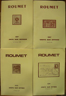 VENTES ROUMET  1978  4 Catalogues. - Auktionskataloge