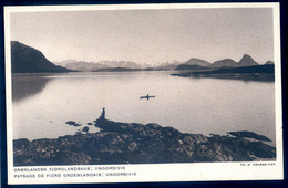 Cpa Du Groenland -- Paysage De Fjord Groenlandais Ungorsivik  -- K. Balle Fot. - Petersen Kobenhavn Imp  AOUT22-79 - Groenlandia