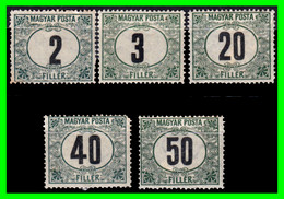 HUNGRIA… (EUROPA) SELLOS FISCALES AÑO 1919-22  NUMERALS - TELLIER 2 NEGRO - Fiscales