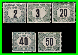 HUNGRIA… (EUROPA) SELLOS FISCALES AÑO 1919-22  NUMERALS - TELLIER 2 NEGRO - Revenue Stamps