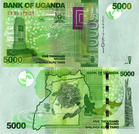 Uganda / 5.000 Shillings / 2017 / P-51(e) / UNC - Uganda