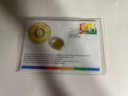 (2 N 4) Cover With 1 X $ 2.00 Rio Paralympic 2016 Coins On Cover (SCARCE COINS) - 2 Dollars