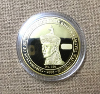 Bhutan 2008 Golden Coin In Capsule 100Nu Currency / Coronation Of King Jigme Khesar Namgyel Wangchuk - Bhutan