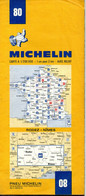 Carte Michelin  N: 80 - Rodez  Nîmes  - Carte  Routière Et Touristique   Au  200000 ème  De 1972 Pub ZX Radial Au Dos - Mappe/Atlanti