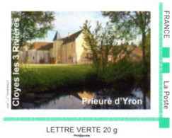 (EL1) Personnalisé (MTAM) Neuf Cloyes Les 3 Rivières N° 17 D Le Prieuré D'Yron - Ungebraucht