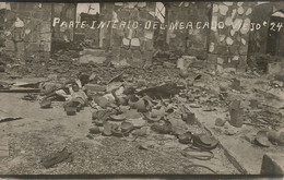 Real Photo Mercado Viejo Managua Cadavers In The Middle Of Pottery . Cadavres Poterie - Nicaragua