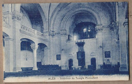 CPA 30 - ALES - Intérieur Du Temple Protestant - TB PLAN RELIGION PROTESTANTISME - Alès