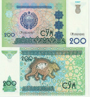 Uzbekistan 200 Som 1997 UNC - Ouzbékistan