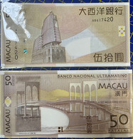 MACAU, BNU 50 PATACAS 2017 PRINT, UNC - Macao