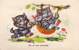 CPA - CHATS - CHATONS -  Carte Musicale à Système - Pouet Pouet - Illustrateur Michaëlis - Elle Est Bien Balancée - Mechanical