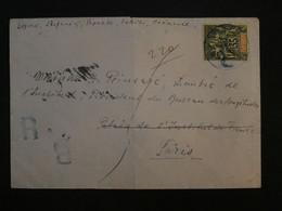 BK6 ET. OCEANIE  BELLE LETTRE 1921 PAPEETE TAHITI A PARIS FRANCE+TYPE SAGE 35C  ++AFFRANCH. INTERESSANT++ - Briefe U. Dokumente