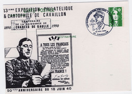 Entier Postal  N° 2622 (2,10 BRIAT) Repiqué CAVAILLON 1990 - Umschläge Mit Aufdruck (vor 1995)