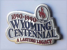 Z190 Pin's Cheval Wyoming Centennial A Lasting Legacy USA Achat Immédiat - Animaux