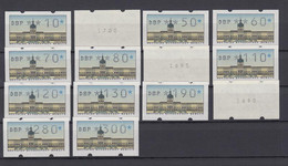 Berlin ATM 1 Versandstellensatz TS1 14 Werte Postfrisch - Rollenmarken