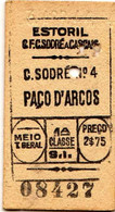 PORTUGAL --C. DO SODRÉ-PAÇO DE ARCOS-08427-1ªCLASSE - Europa