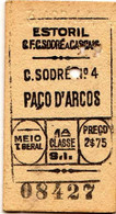 PORTUGAL --C. DO SODRÉ-PAÇO DE ARCOS-08427-1ªCLASSE - Europe
