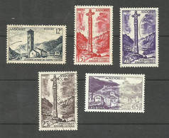 Andorre Français N°145, 146, 148, 149, 152A Cote 13.85€ - Oblitérés