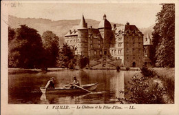 Delcampe - VIZILLE        ( ISERE )    LE  CHATEAU ET LA PIECE D ' EAU - Vizille