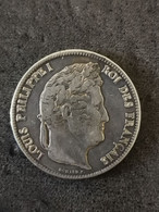 5 FRANCS ARGENT LOUIS PHILIPPE I 1837 MA MARSEILLE DOMARD 2è RETOUCHE 776 301 EX. FRANCE / SILVER - 5 Francs