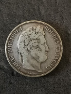 5 FRANCS ARGENT LOUIS PHILIPPE I 1843 K BORDEAUX DOMARD 2è RETOUCHE 812 342 EX. FRANCE / SILVER - 5 Francs