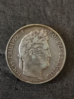 5 FRANCS ARGENT LOUIS PHILIPPE I 1846 K BORDEAUX DOMARD 3è RETOUCHE 481 727 EX. FRANCE / SILVER - 5 Francs