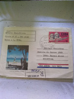 Cuba Pstat Big Imprint Cover Vosjod Stamp.hotel Habana Libre Pmk & Registration Number  Reg Post E7 Conmems.1 /2 Cover - Storia Postale