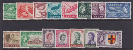 Sarawak, Scott 197-211 (SG 188-202), MLH/HR - Sarawak (...-1963)