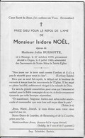 ORGEO ..-- Mr Isidore NOEL , Epoux De Mme Julia BURNOTTE , Né En 1875 à BIOURGE , Décédé En 1960 à ORGEO . - Bertrix