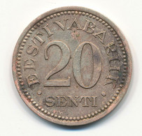 ESTONIA - 20 Senti 1935. (EST015) - Estonie