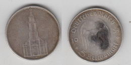 5 REICHSMARK 1934 A - EGLISE DE POSTDAM (ARGENT) - 5 Reichsmark
