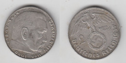 2 REICHSMARK 1937 D (ARGENT) - 2 Reichsmark
