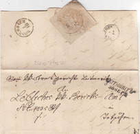 VORPHILA. BRIEF. 23 SEPT 1856. LEITMERITT BEI . TETSCHEN 1/10, BODENBACH 1/10 - ...-1918 Prephilately