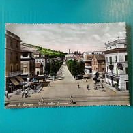 Cartolina Porto S. Giorgio - Viale Della Stazione. Viaggiata 1955 - Fermo