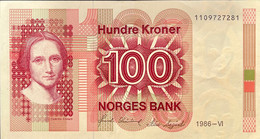 Norway 100 Kroner, P-43c (1986) - Extremely Fine Plus - Norvège