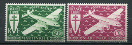 24549 MARTINIQUE  PA4/5** Série De Londres  1945 TB/TTB - Posta Aerea