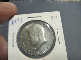 UNITED STATES HALF DOLLAR 1966 KM# 202a SILVER - KENNEDY (G#38-59) - 1964-…: Kennedy