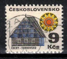 Tchécoslovaquie 1971 Mi 1991 (Yv 1838), Obliteré, Varieté - Position 6/2 - Errors, Freaks & Oddities (EFO)