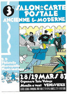 CPM - 3ème SALON De La CARTE POSTALE ANCIENNE  ET MODERNE De VENISSIEUX (69) - 1987 - Bourses & Salons De Collections