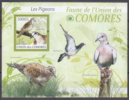 2009 Comoro Islands 2425/B520 Birds - Doves 15,00 € - Kolibries