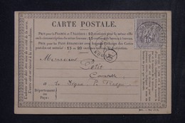 FRANCE - Carte Précurseur De Rochefort En Terre Pour Redon En 1876 - L 136311 - Vorläufer