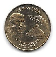 Médaille Touristique  Monnaie De Paris 1998, Ville  AMBOISE, LE CLOS LUCÉ, LEONARD DE VINCI  ( 37 ) - Sin Fecha