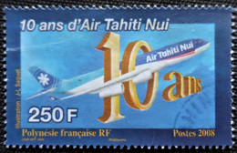 Timbre De Polynésie Française 2008 The 10th Anniversary Of Air Tahiti Nui Stampworld N° 1060 - Gebraucht