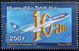 Timbre De Polynésie Française 2008 The 10th Anniversary Of Air Tahiti Nui Stampworld N° 1060 - Used Stamps