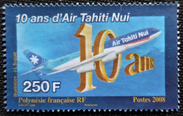 Timbre De Polynésie Française 2008 The 10th Anniversary Of Air Tahiti Nui Stampworld N° 1060 - Used Stamps