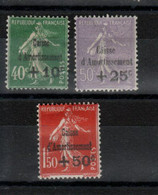 France - Caisse D' Amortissement (1931 ) N°275/277 - 1927-31 Caisse D'Amortissement