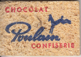 Chocolat Poulain .. éponge écolier .. Format 60 X 40 Mm .. Super - Schokolade