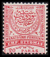 1884. ROUMELIE ORIENTALE 20 PARAS Perforated 11½ Never Hinged. This Stamp Was Never Used By... (Michel III B) - JF527393 - Rumelia Oriental